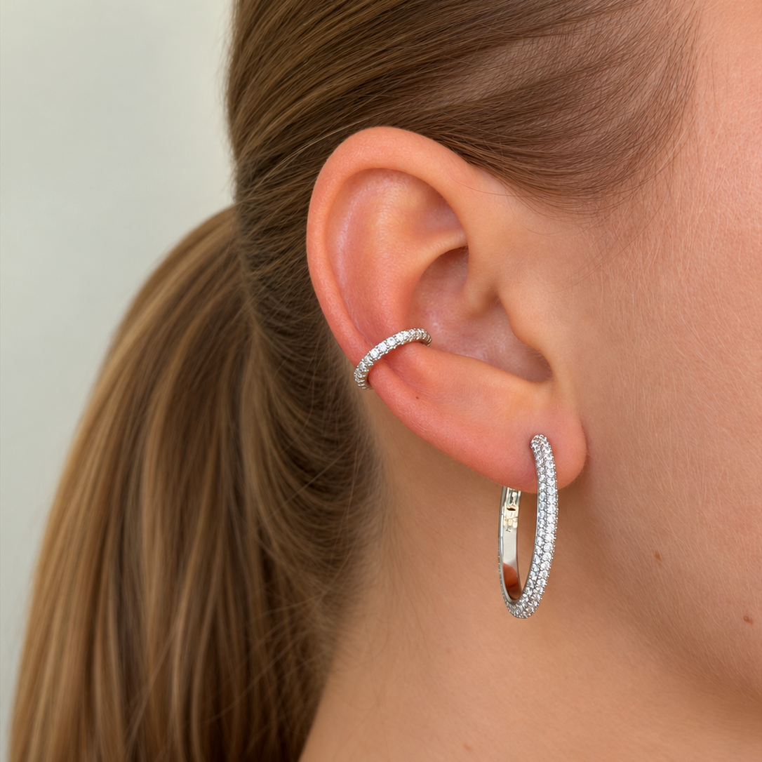 Irma Ear Cuff Silver - Charlotte Bonde Sthlm