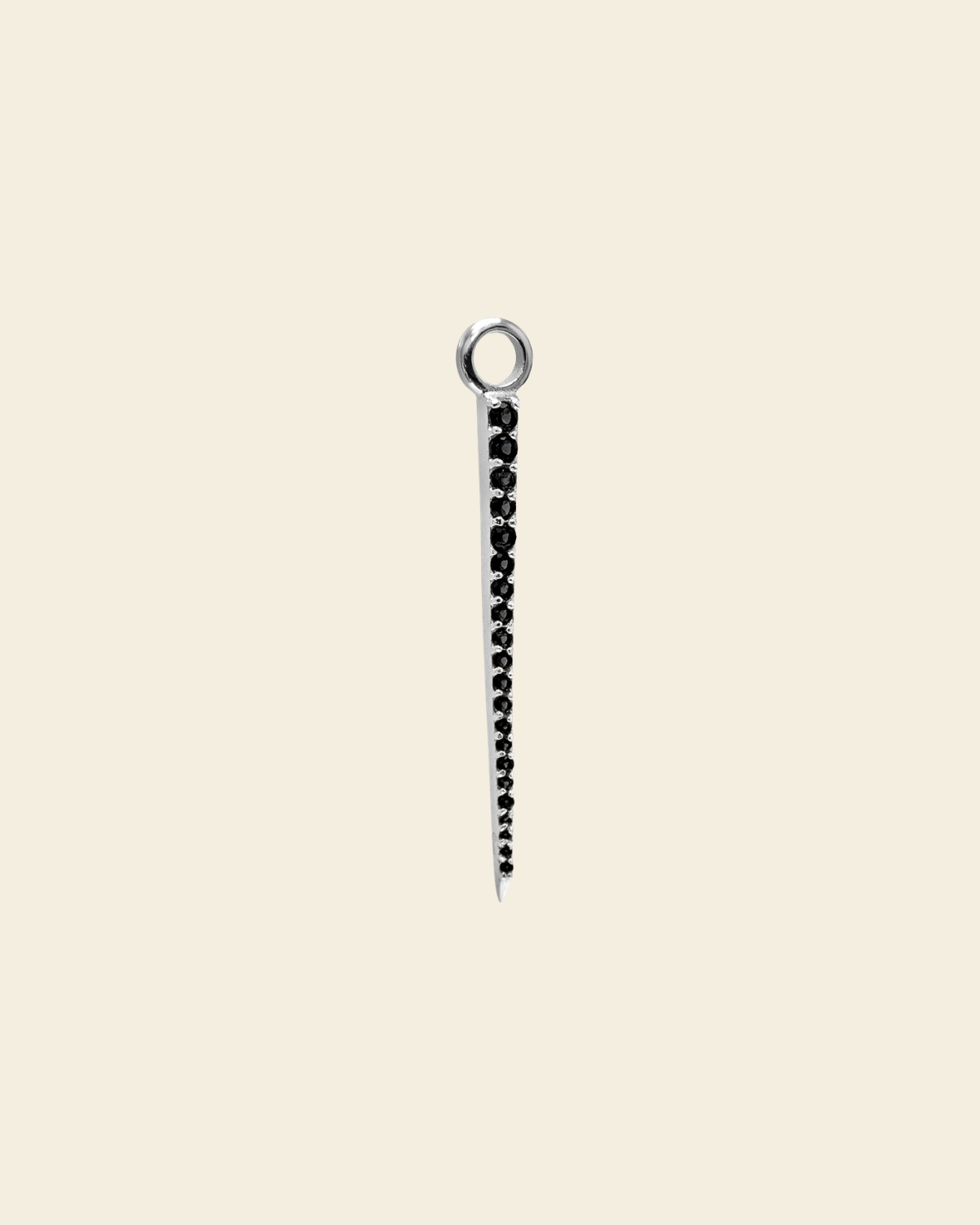 Signature Spike Pendant Black Spinel