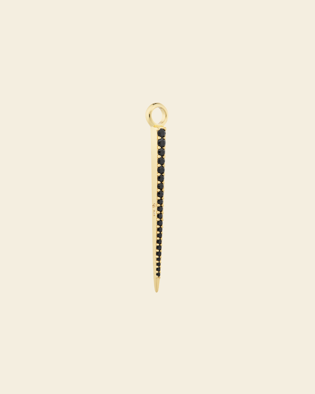 Signature Spike Pendant Black Spinel
