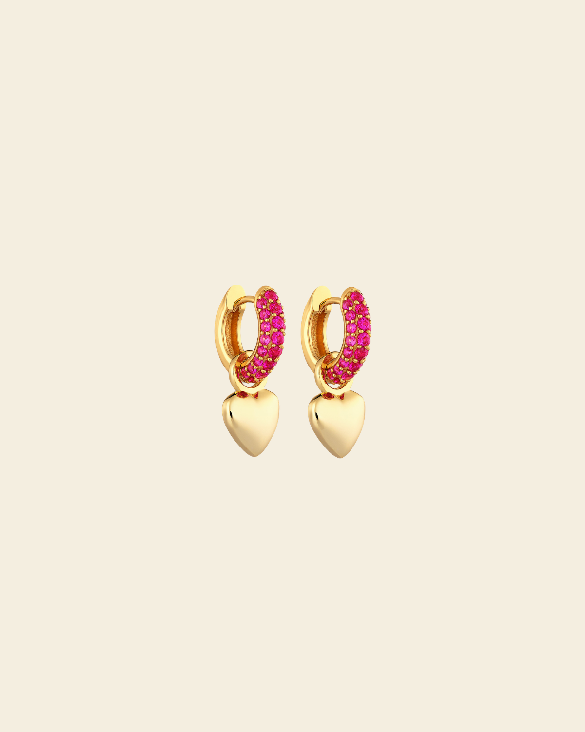 Timeless Tiny Hoops Ruby