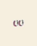 Timeless Tiny Hoops Ruby - Charlotte Bonde Sthlm