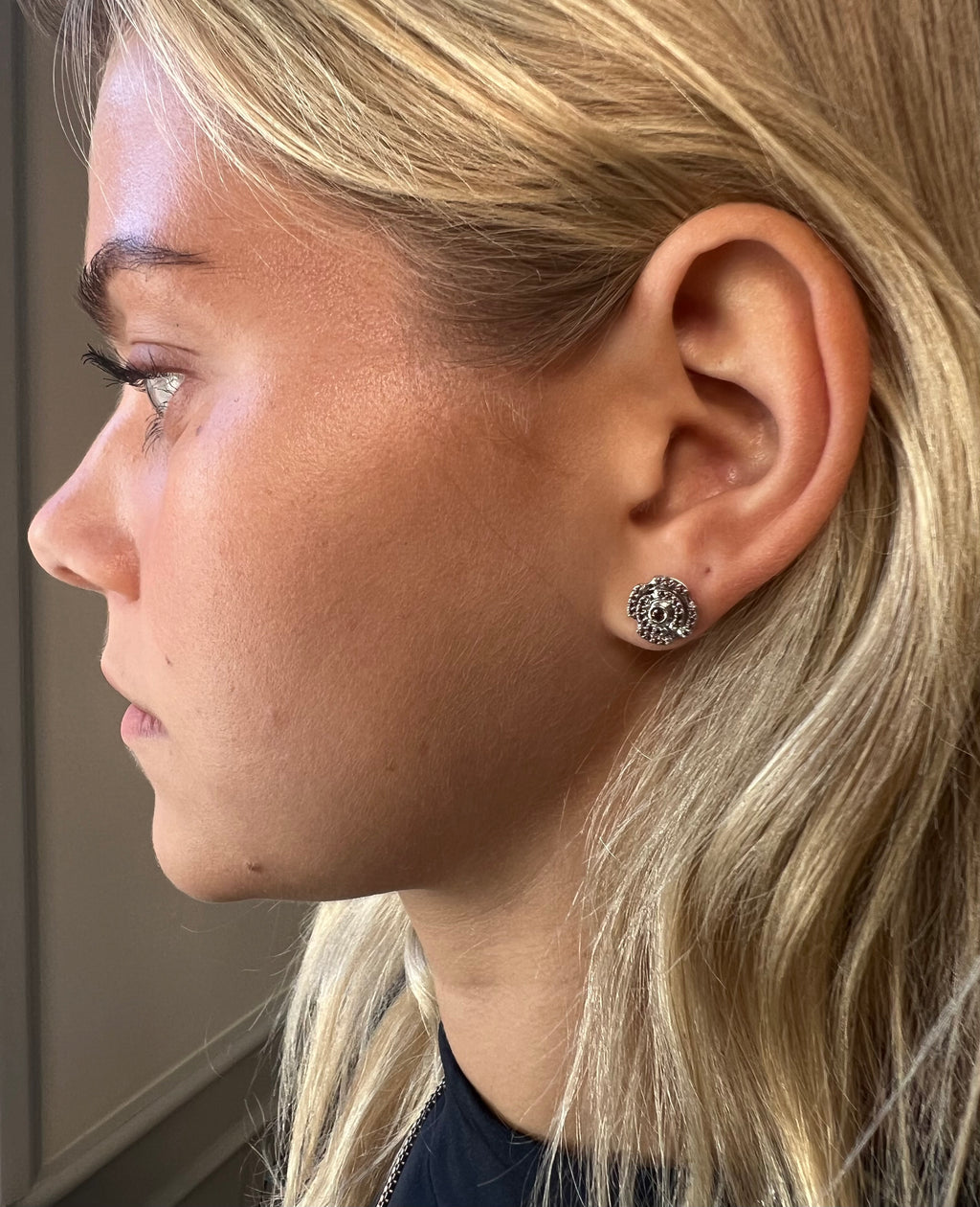 Labyrinth Petite Earring Smoky Quartz - Charlotte Bonde Sthlm