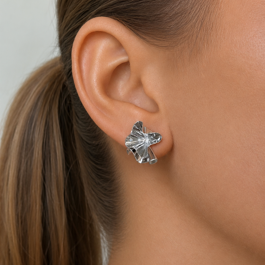 Hedvig Deco Petite Hoops Silver - Charlotte Bonde Sthlm