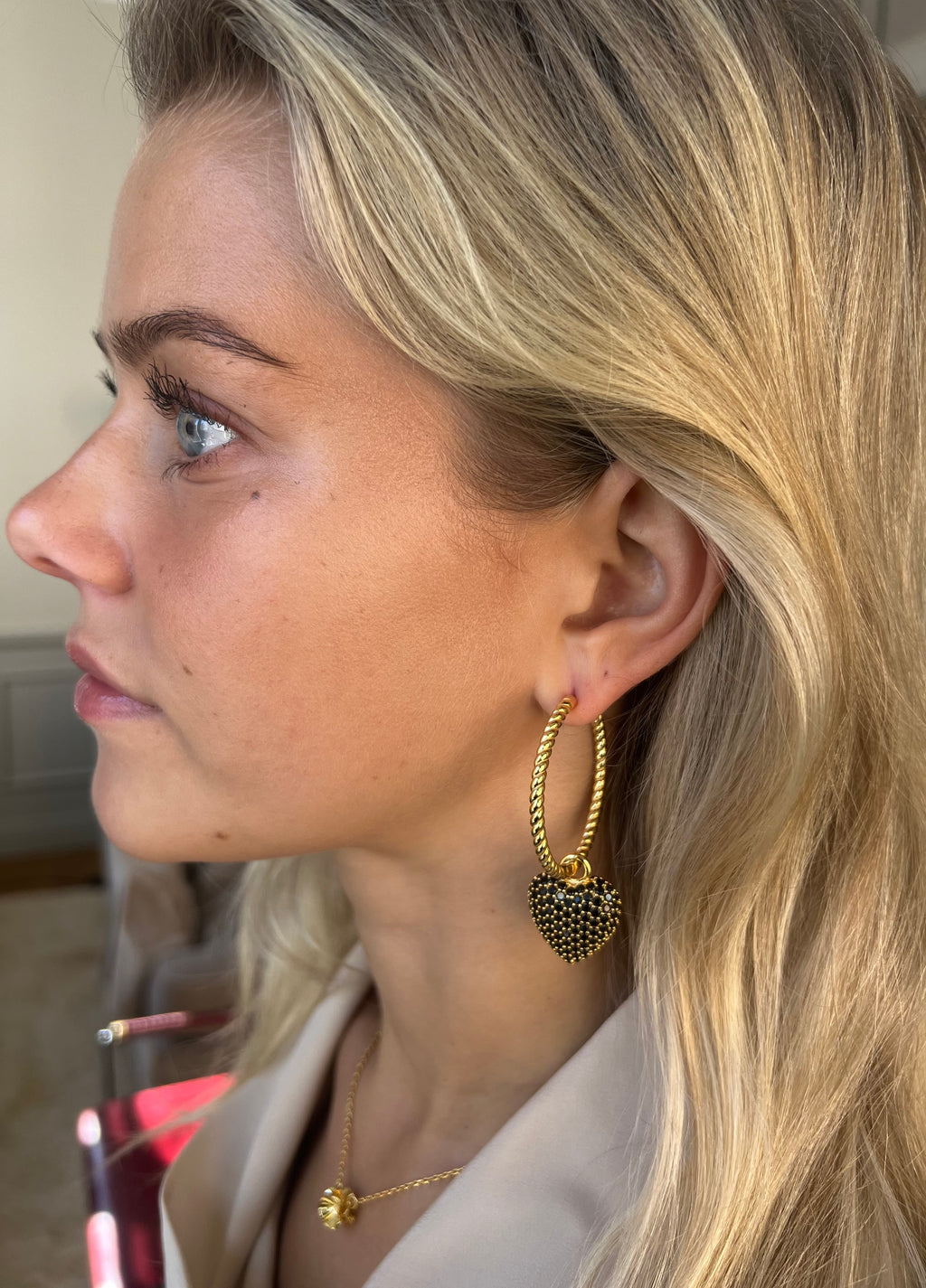 Signature Eternal Heart Pendant Black Spinel - Charlotte Bonde Sthlm