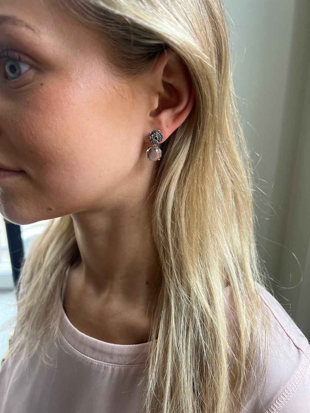 Labyrinth Just Perfect Earrings Smoky Quartz - Charlotte Bonde Sthlm