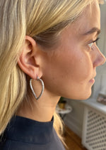 Timeless Eternal Love Hoops Silver
