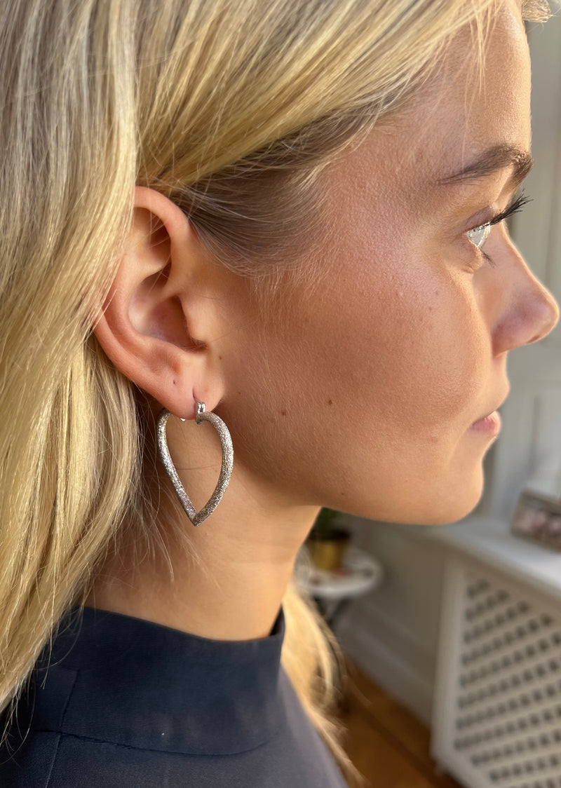Timeless Eternal Love Hoops Silver