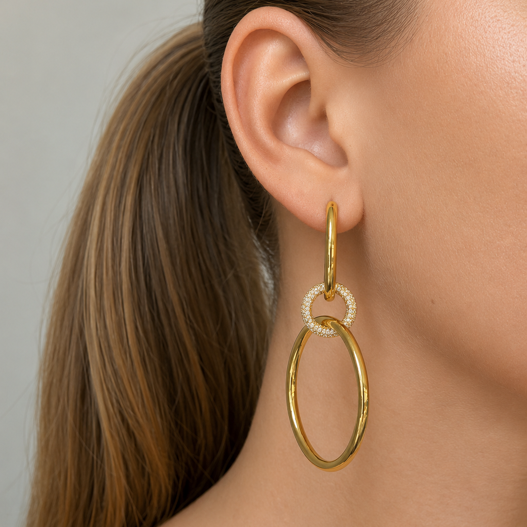 Bianca Boho Just Perfect Hoops Gold