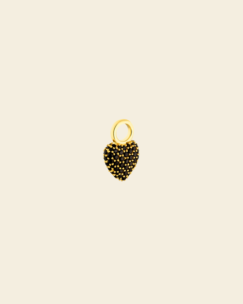 Eternal Heart Mini Pendant Black Spinel - Charlotte Bonde Sthlm