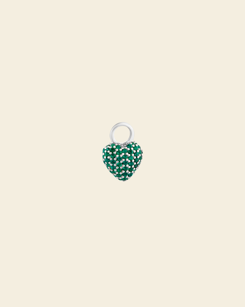 Eternal Heart Mini Pendant Green Spinel - Charlotte Bonde Sthlm