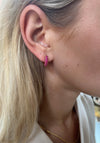 Timeless Tiny Hoops Ruby