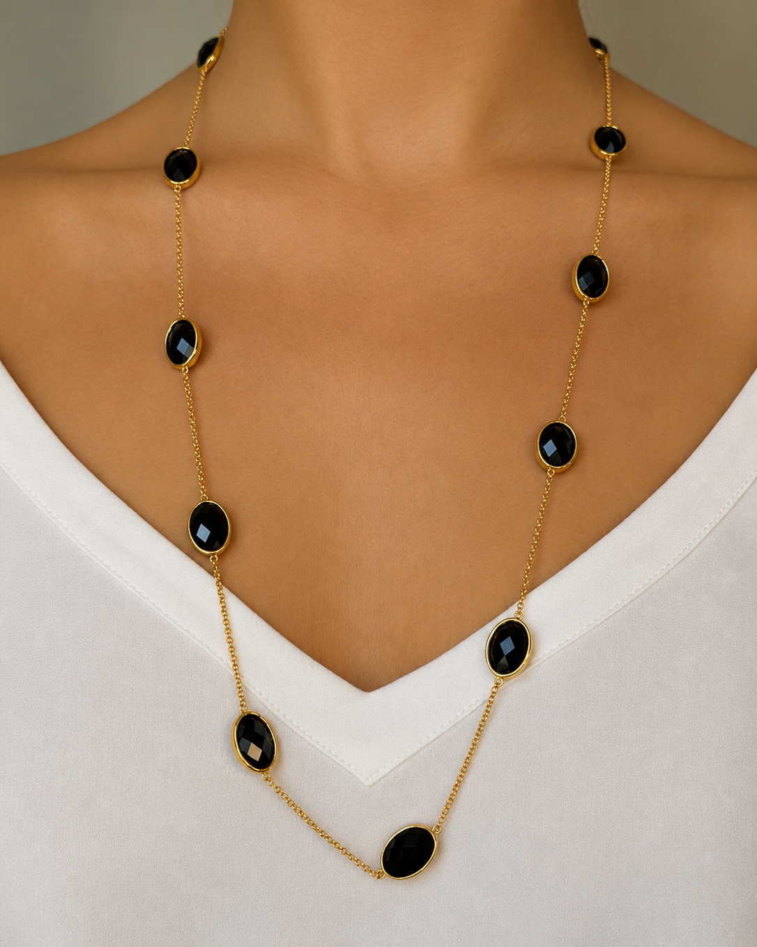 Paulina Just Perfect Necklace Black Gold