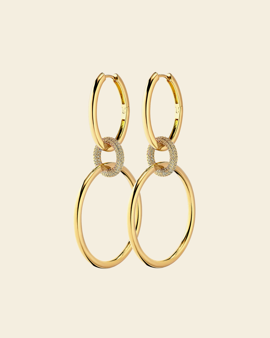 Bianca Boho Just Perfect Hoops Gold - Charlotte Bonde Sthlm