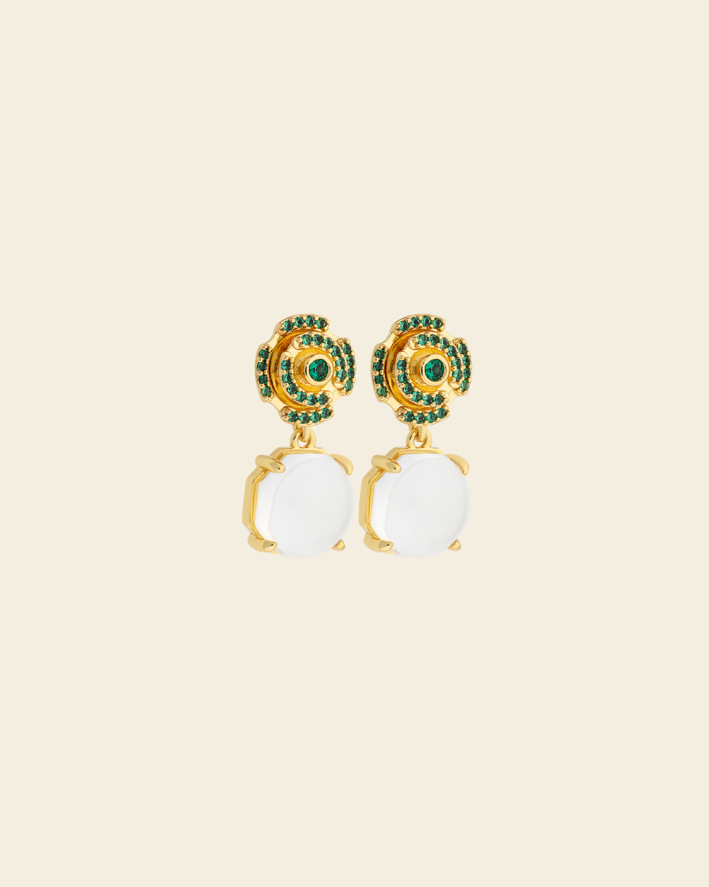 Labyrinth Just Perfect Earrings Green Spinel