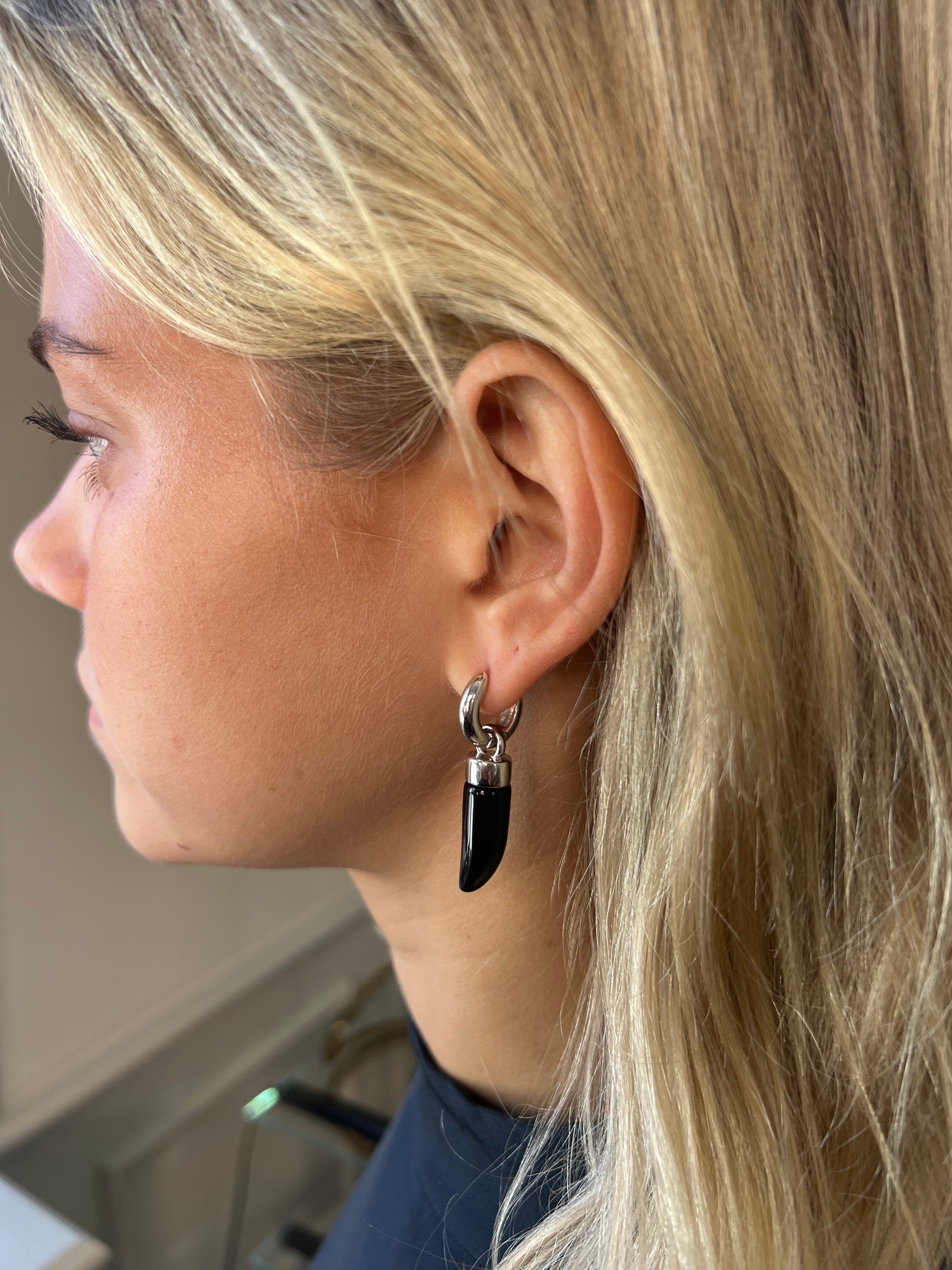 Signature Boho Horn Pendant Black - Charlotte Bonde Sthlm