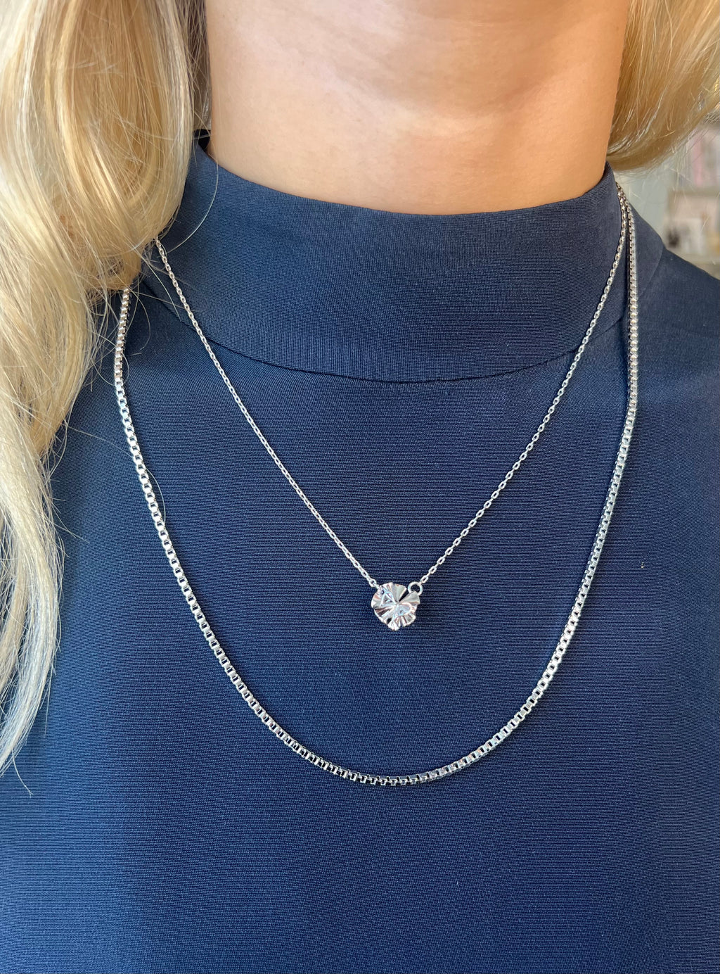 Hedvig Deco Petite Necklace Silver
