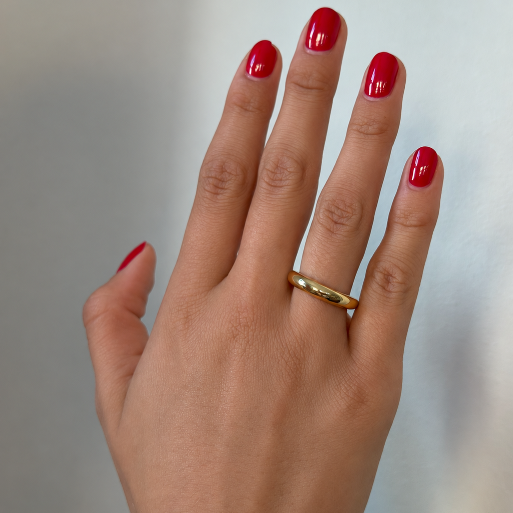 Timeless Chunky Ring Gold - Charlotte Bonde Sthlm