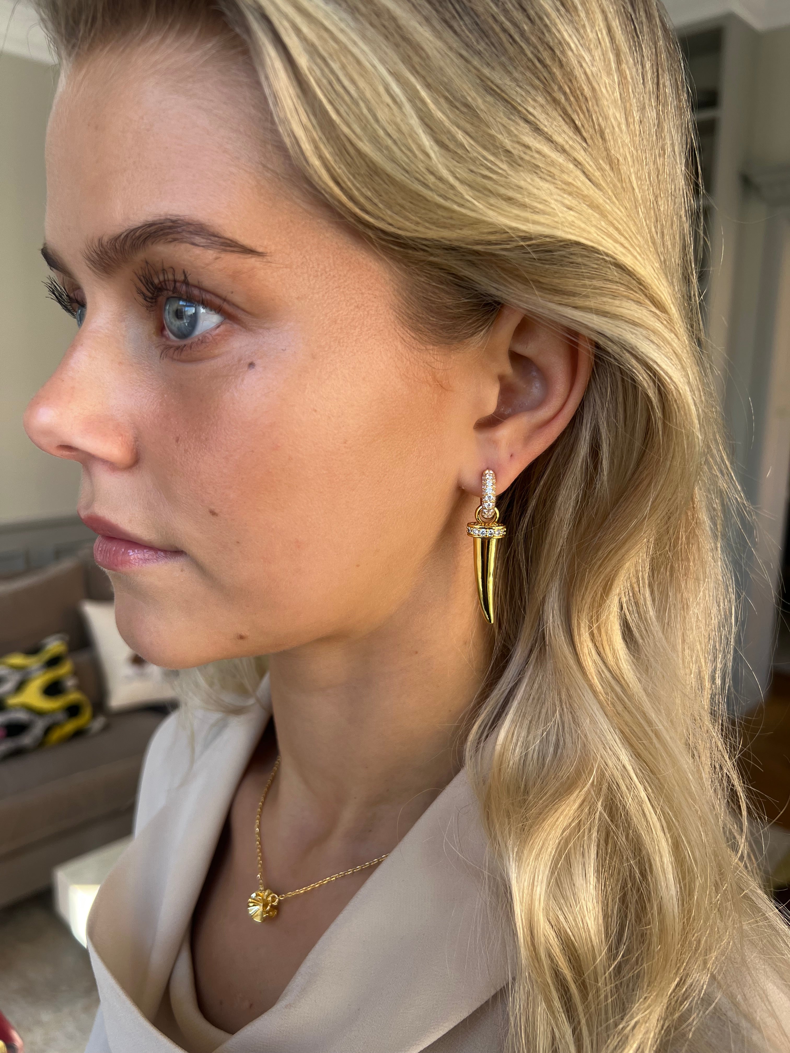 Signature Horn Pendant Rock Crystal - Charlotte Bonde Sthlm