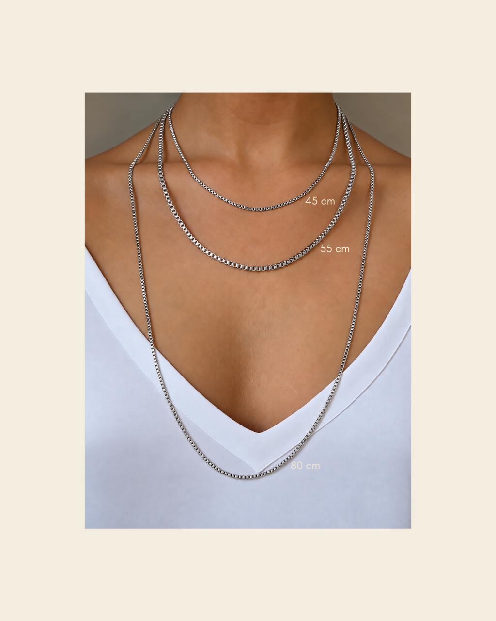 Signature Stack Venezia Chain 55 cm Silver 3 mm - Charlotte Bonde Sthlm