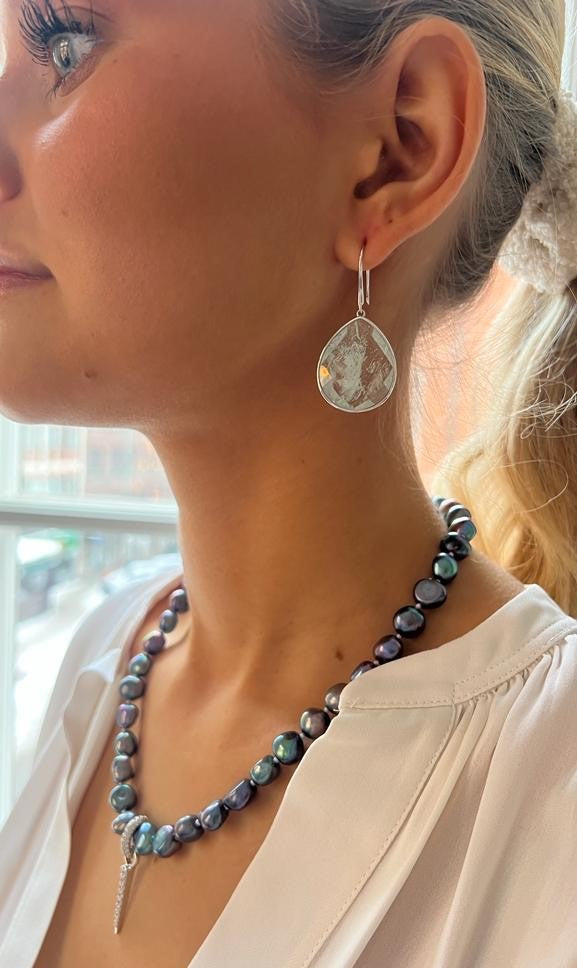 Paulina Just Perfect Earrings Aqua Green Silver