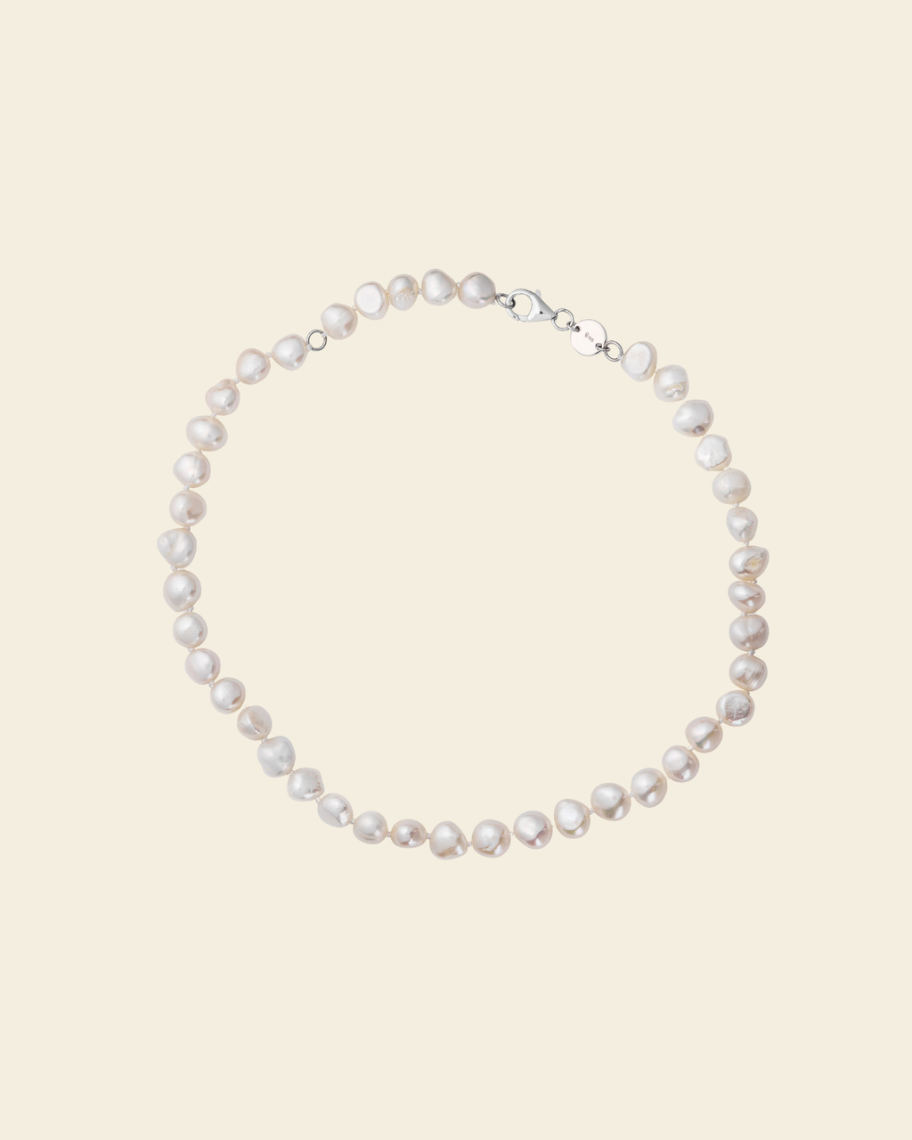 Signature Vanity White Pearl Necklace
