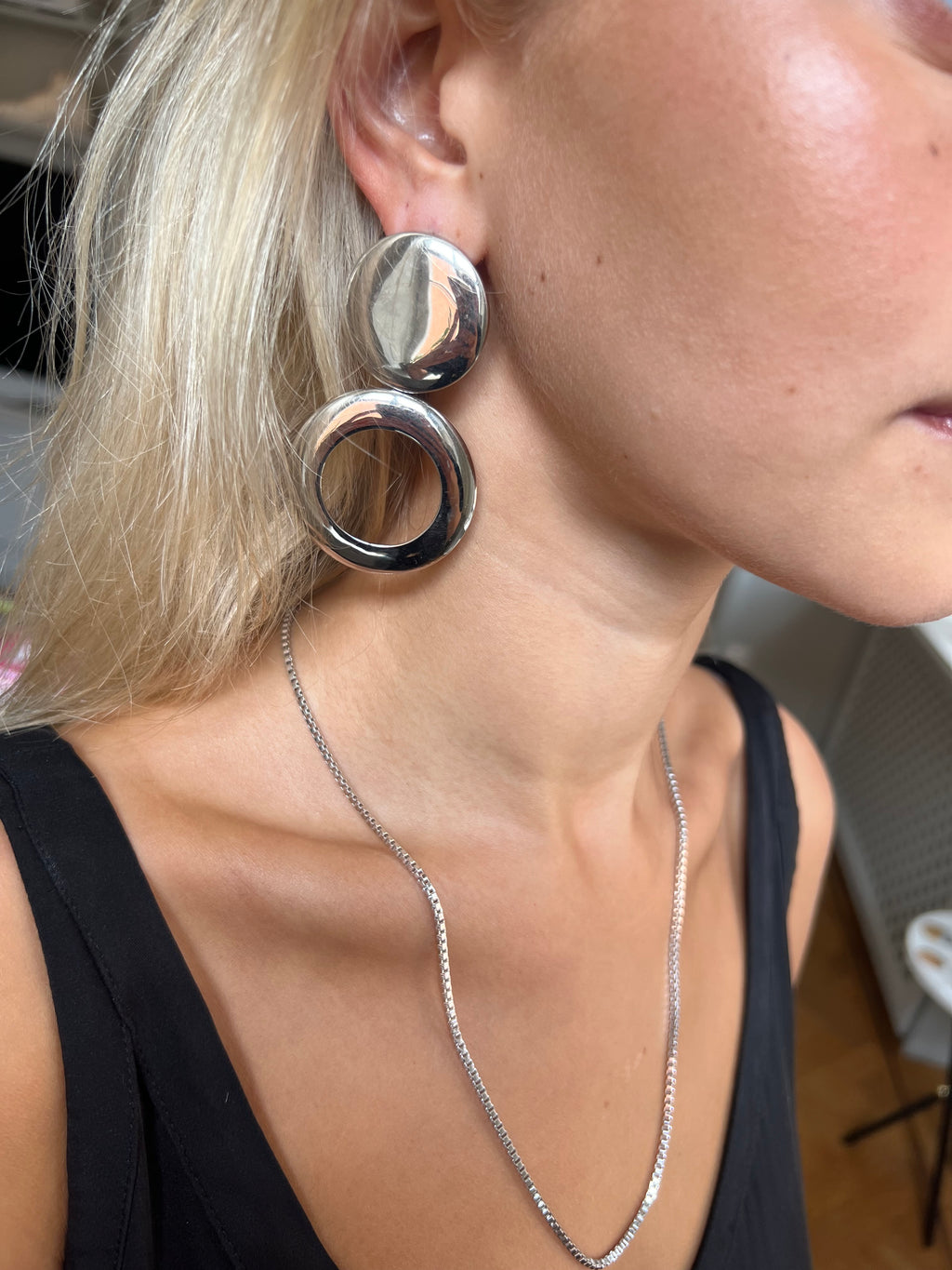 Astrid Dome Vanity Earrings Silver - Charlotte Bonde Sthlm