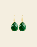 Paulina Just Perfect Earrings Green Gold - Charlotte Bonde Sthlm