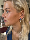 Timeless Tiny Hoops Blue Spinel