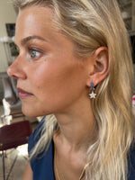 Timeless Tiny Hoops Blue Spinel