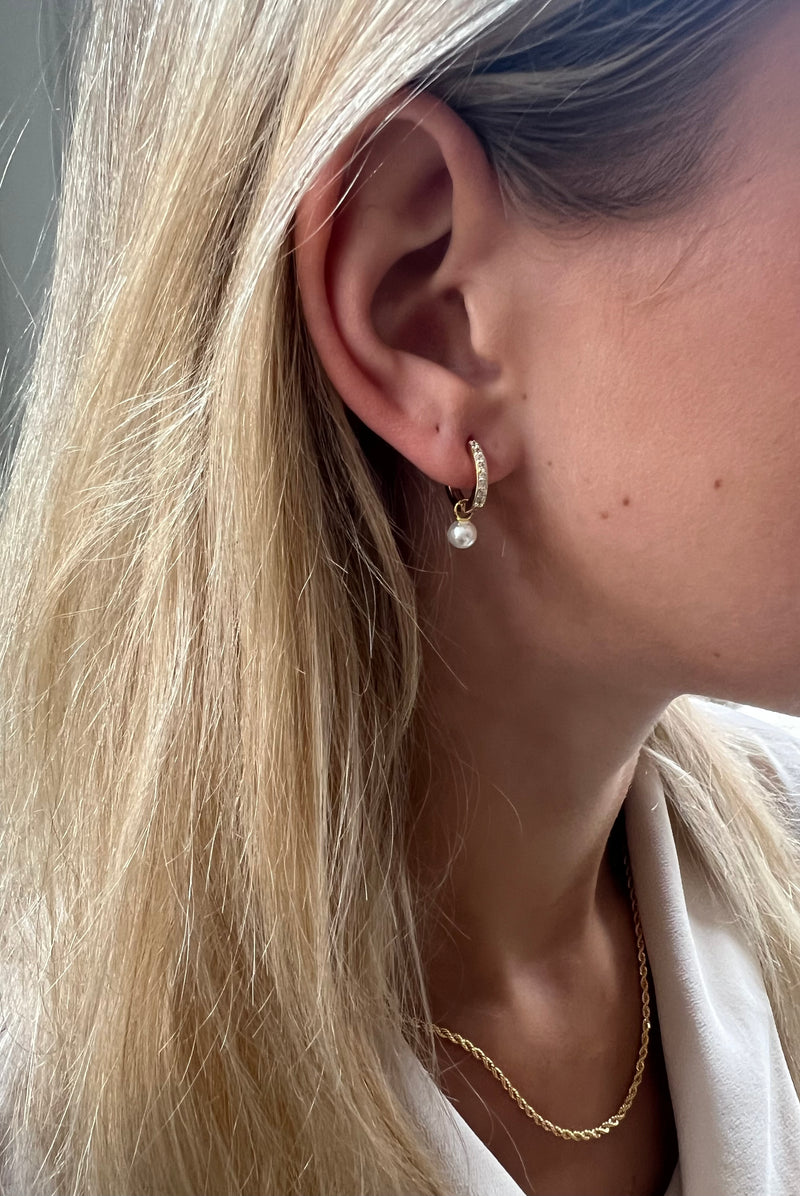Irma Petite Hoops Rock Crystal
