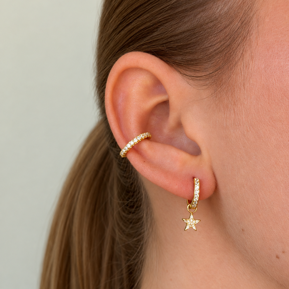 Irma Ear Cuff Gold - Charlotte Bonde Sthlm