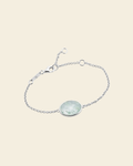 Paulina Petite Bracelet Aqua Green Silver