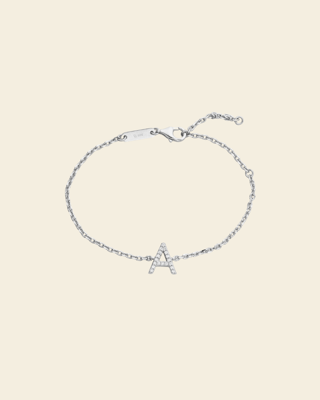 Irma Letter Bracelet Silver