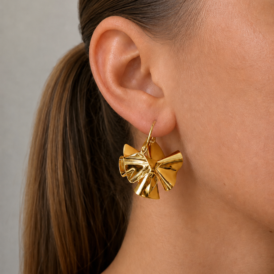 Hedvig Deco Hoops Gold
