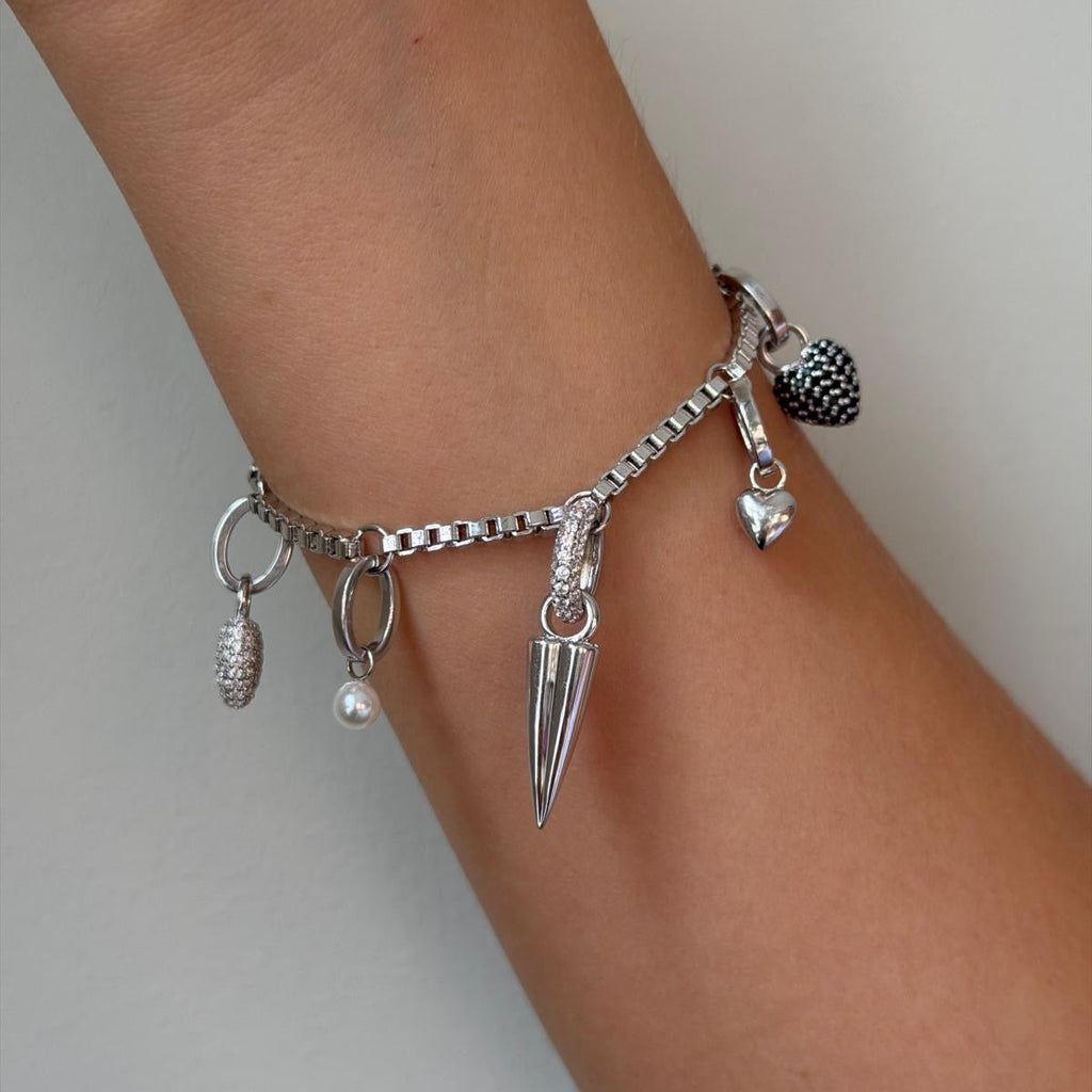Signature Venezia Charm Bracelet Silver - Charlotte Bonde Sthlm