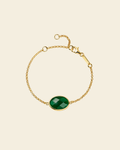 Paulina Petite Bracelet Green Gold
