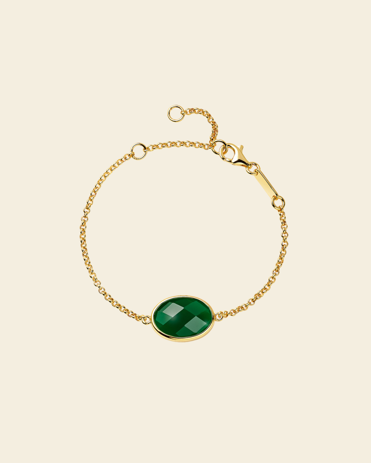Paulina Petite Bracelet Green Gold