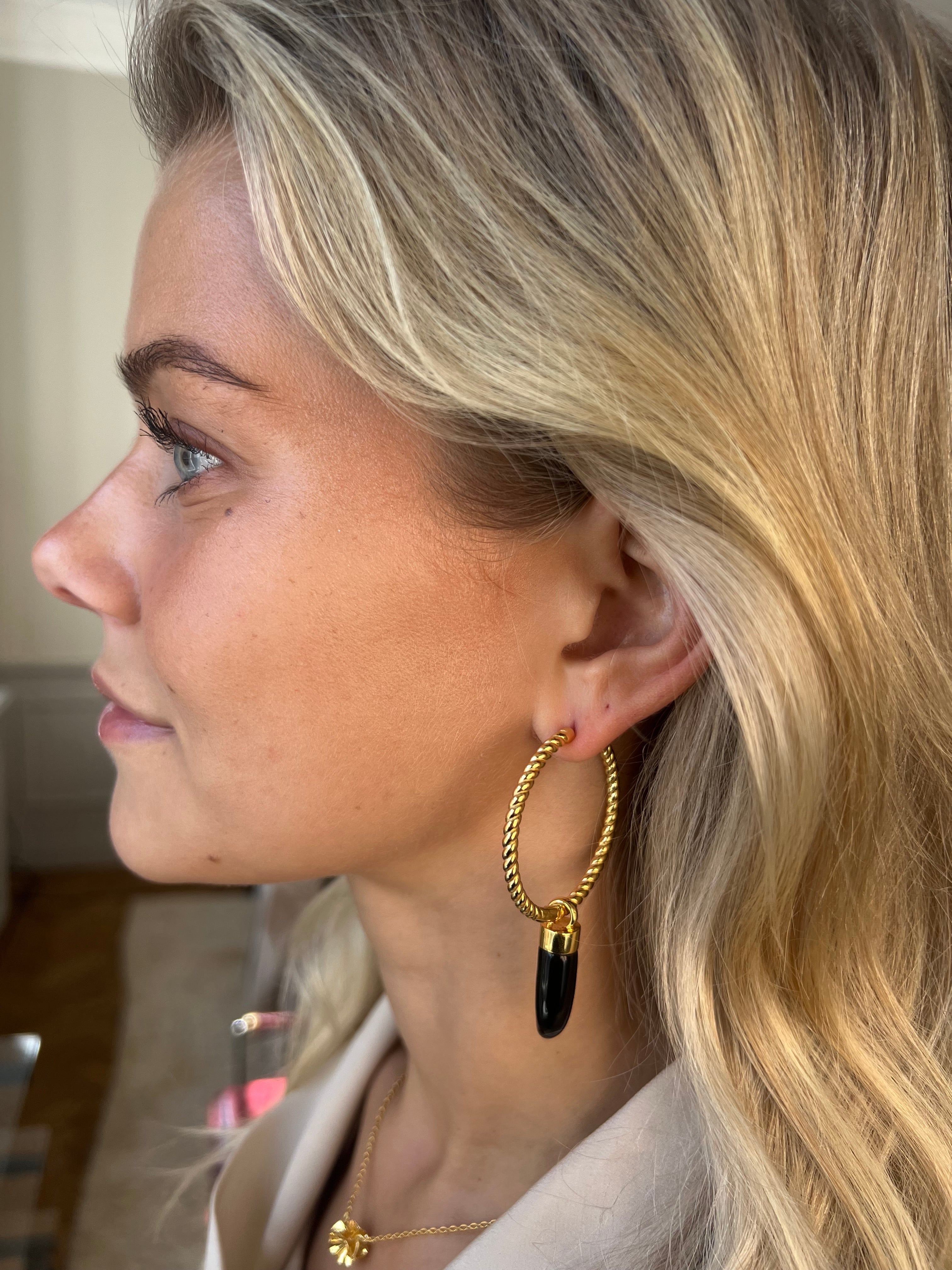 Signature Boho Horn Pendant Black - Charlotte Bonde Sthlm