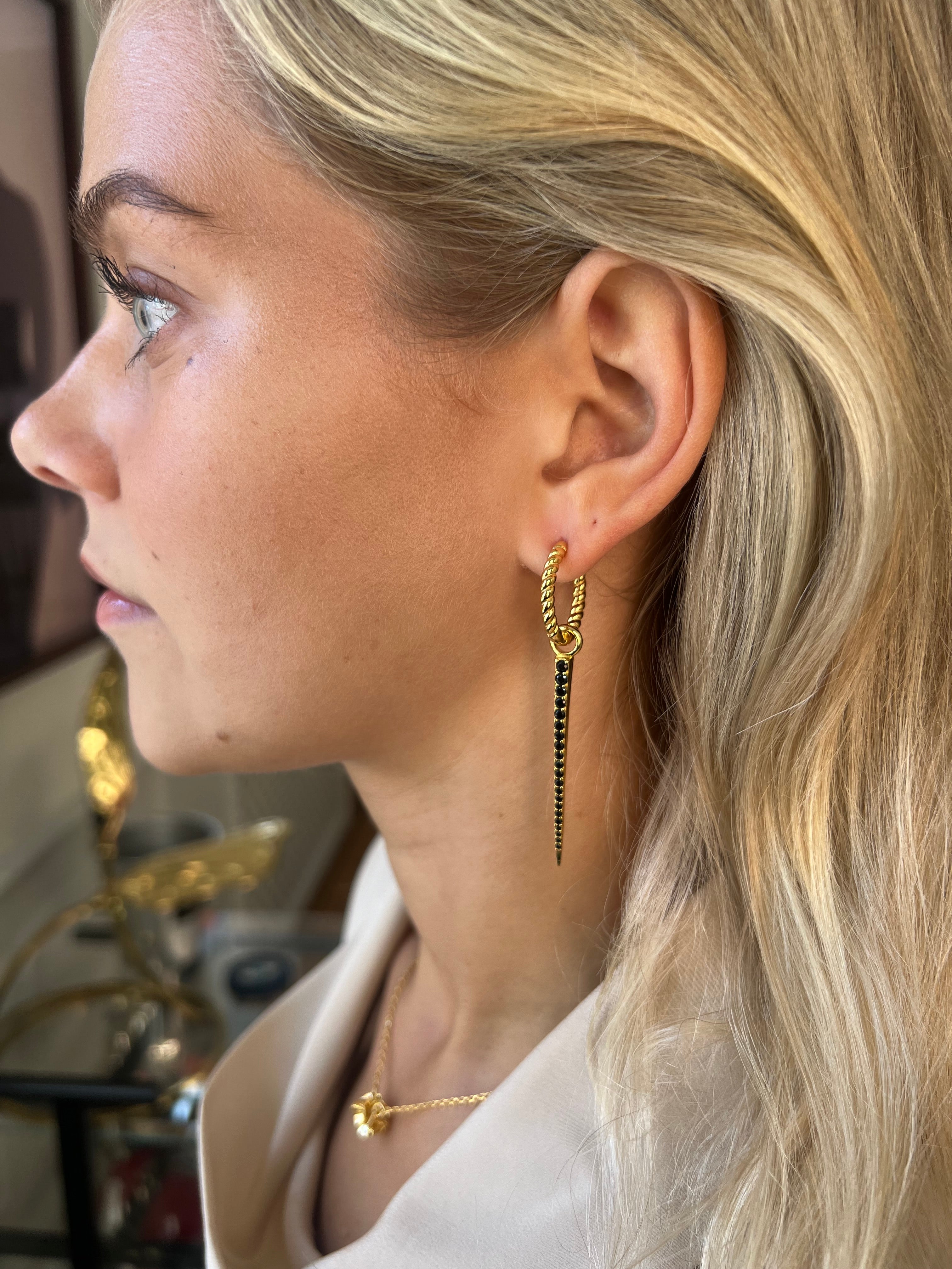 Signature Spike Pendant Black Spinel - Charlotte Bonde Sthlm