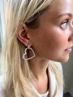 Irma Petite Hoops Rock Crystal Silver