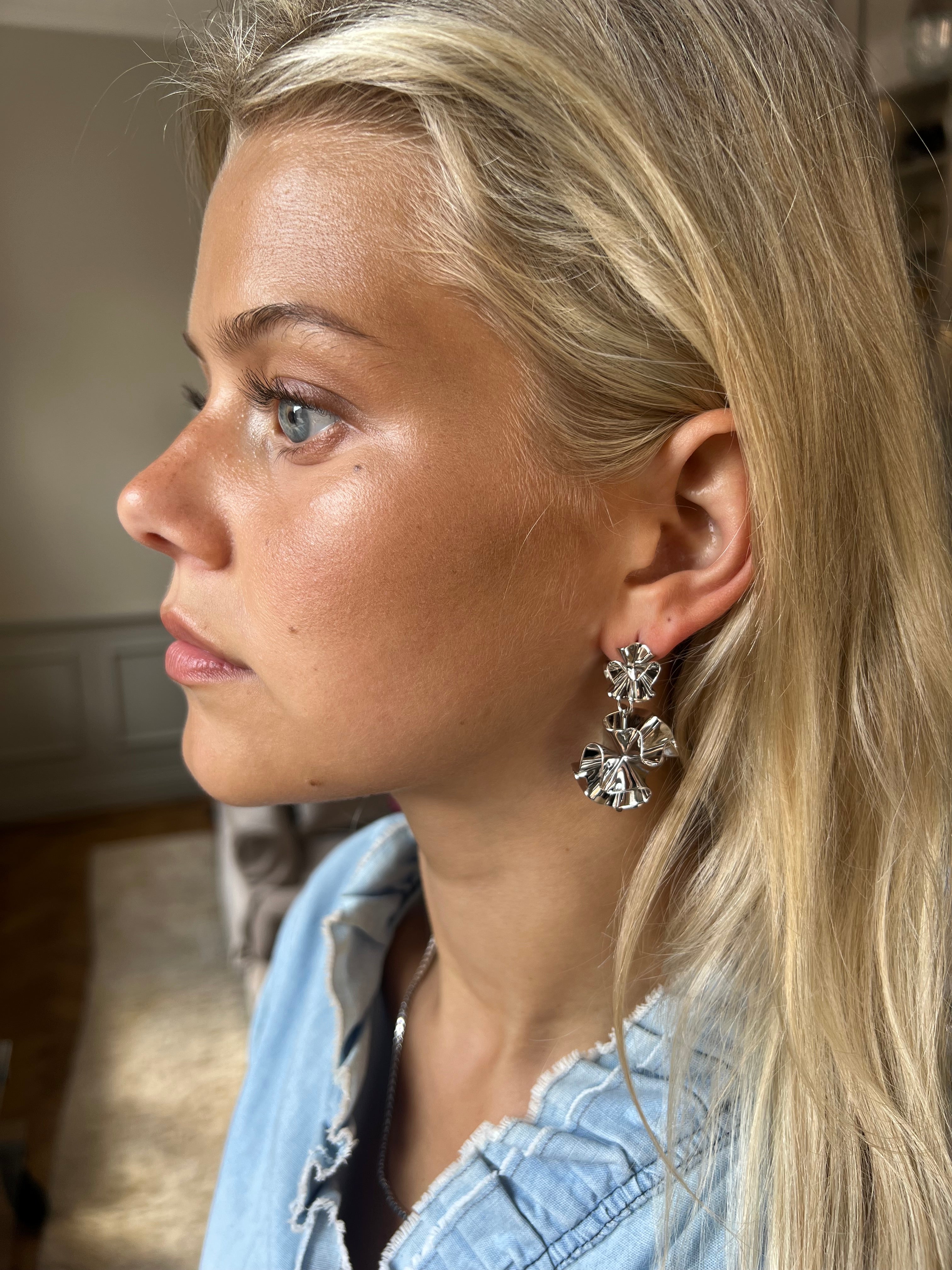 Hedvig Deco Mix Earrings Silver - Charlotte Bonde Sthlm
