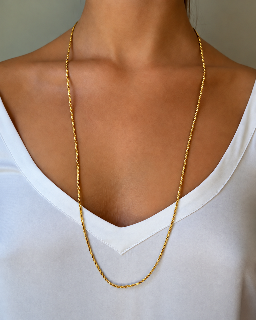 Signature Stack Rope Chain Gold 80 cm - Charlotte Bonde Sthlm