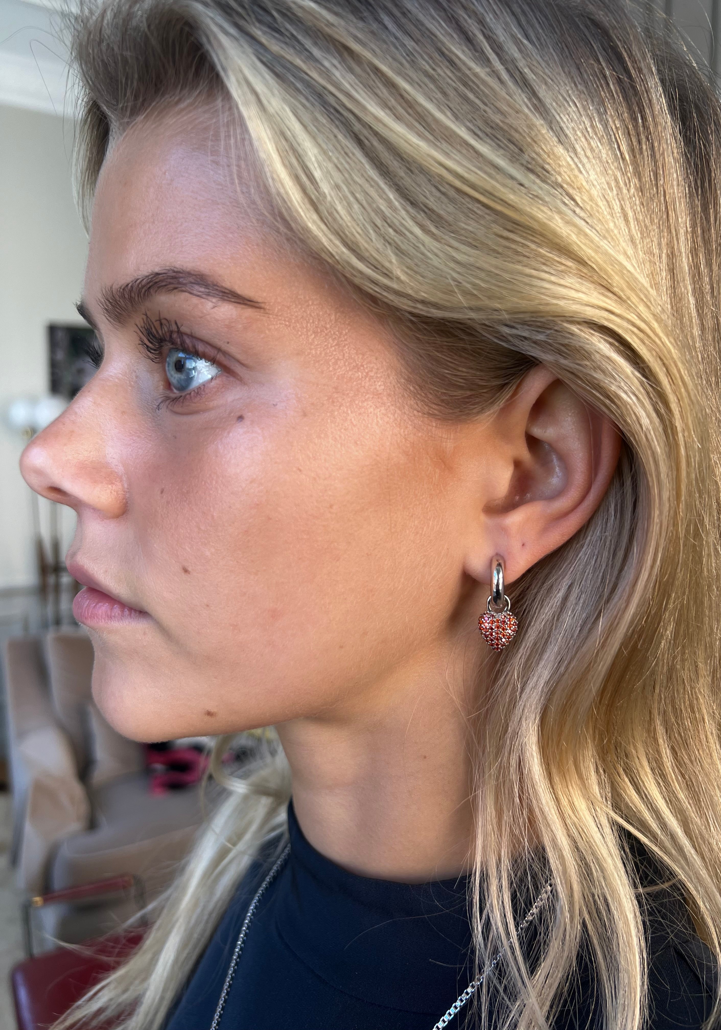 Signature Eternal Heart Mini Pendant Garnet Crystal - Charlotte Bonde Sthlm