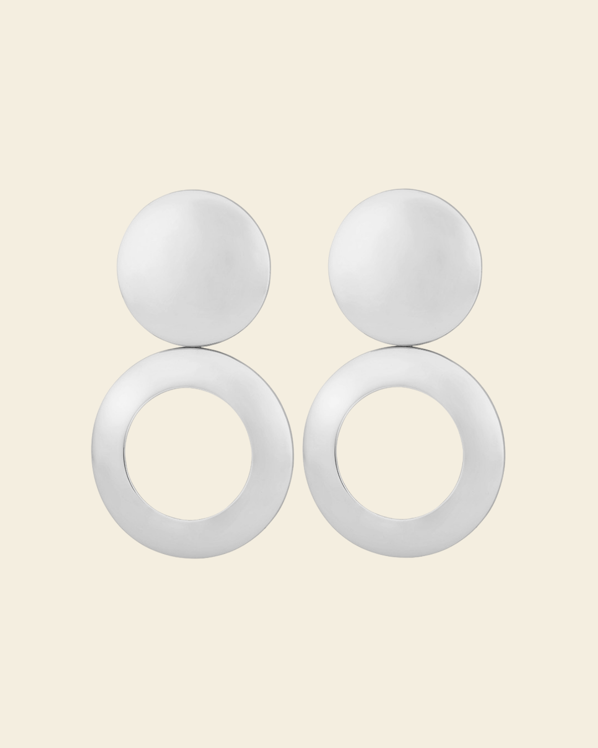 Astrid Dome Vanity Earrings Silver - Charlotte Bonde Sthlm