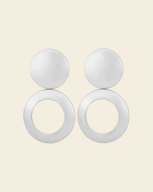 Astrid Dome Vanity Earrings Silver - Charlotte Bonde Sthlm