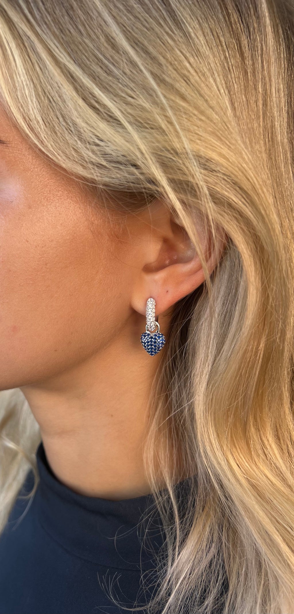 Eternal Heart Mini Pendant Blue Spinel - Charlotte Bonde Sthlm