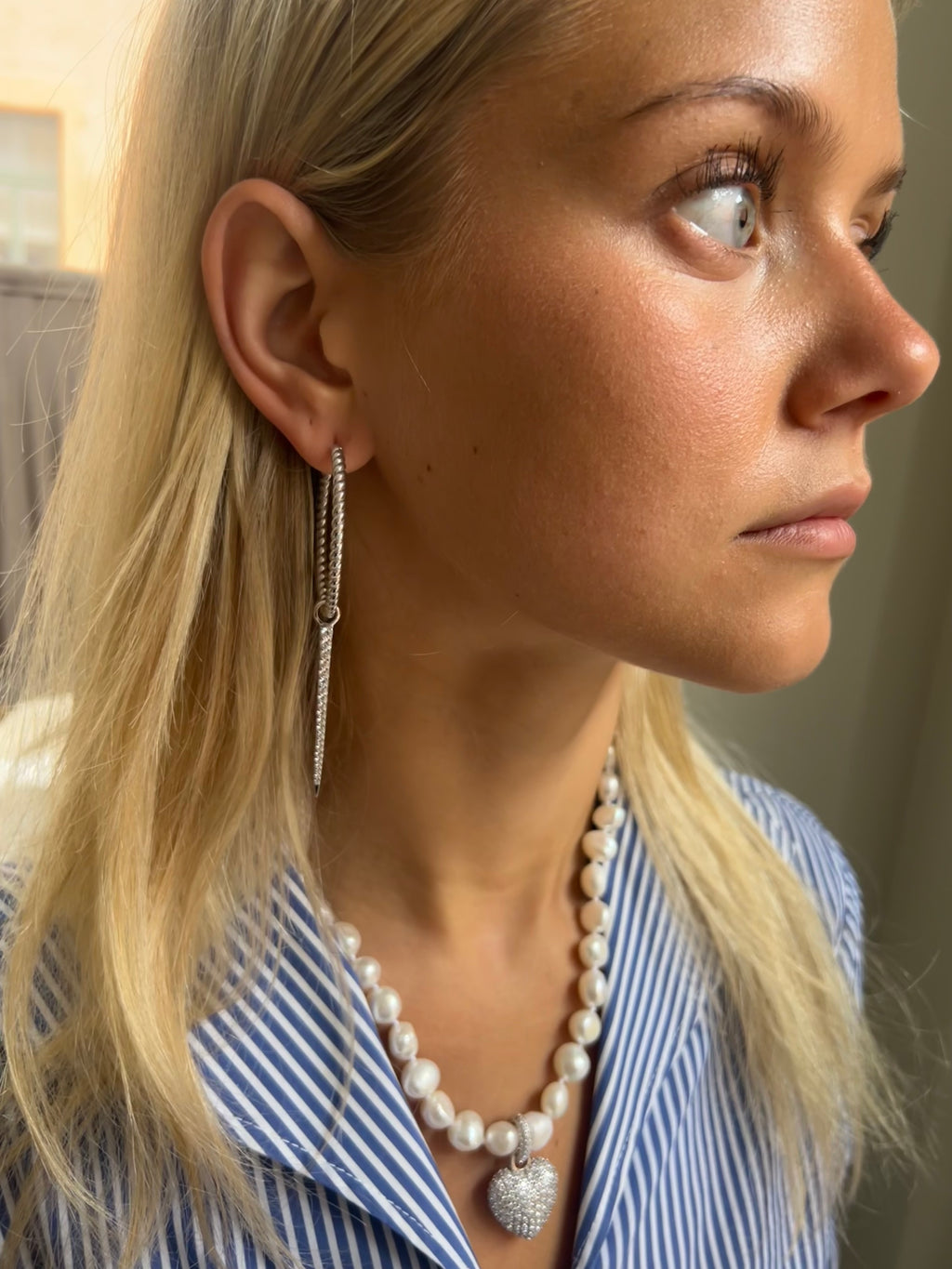 Signature Eternal Heart Pendant Rock Crystal - Charlotte Bonde Sthlm