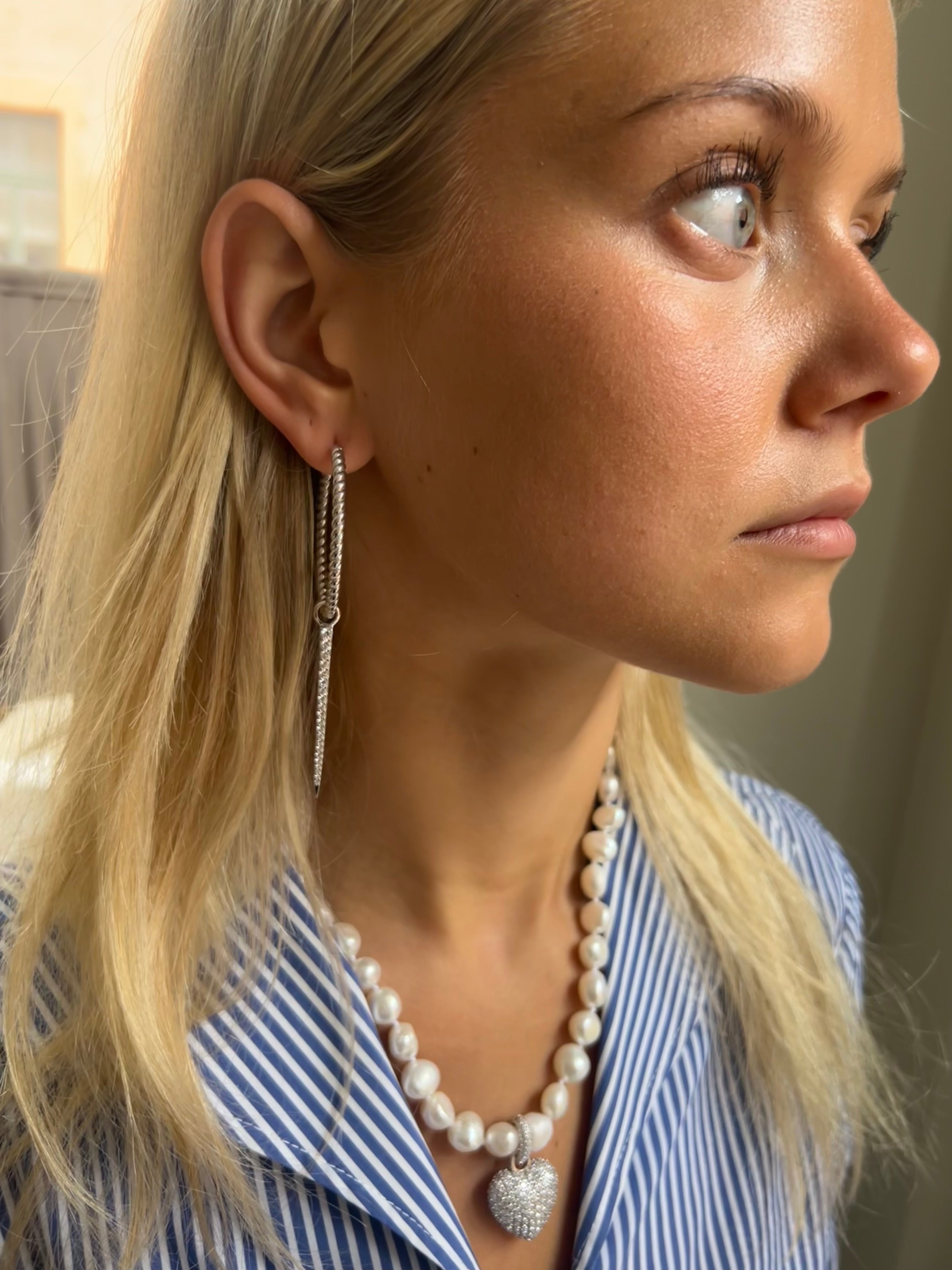 Signature Eternal Heart Pendant Rock Crystal - Charlotte Bonde Sthlm