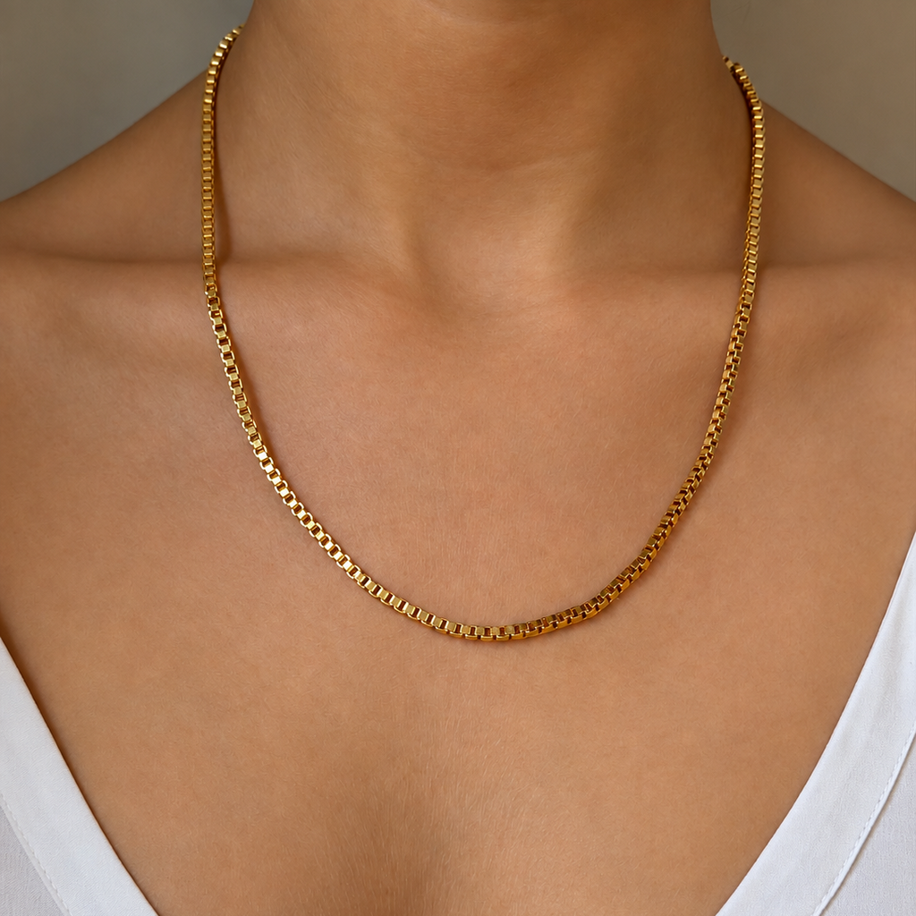 Signature Stack Venezia Chain 55 cm Gold 3 mm - Charlotte Bonde Sthlm