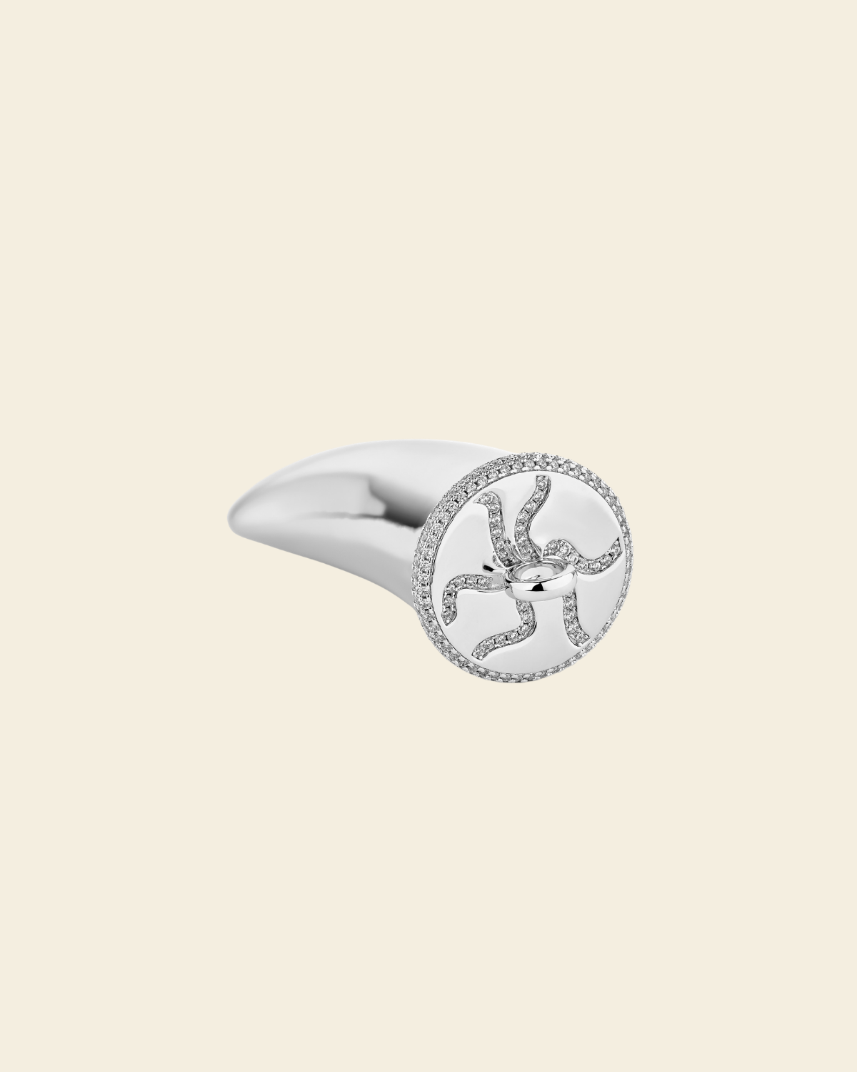 Bianca Boho Horn Pendant Silver - Charlotte Bonde Sthlm